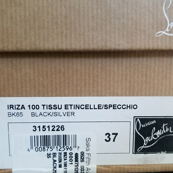 Christian Louboutin Iriza 100 tissu etincelle - Picture 3 of 3